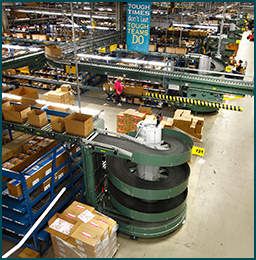 Ryson spirlas operating in a book publisher order picking warehouse