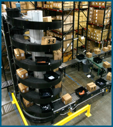 Ryson Spirals in an order picking system